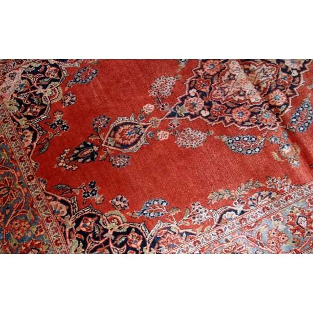 1910s, Handmade Antique Persian Sarouk Rug 3.4' X 5.3' For Sale - Image 4 of 8