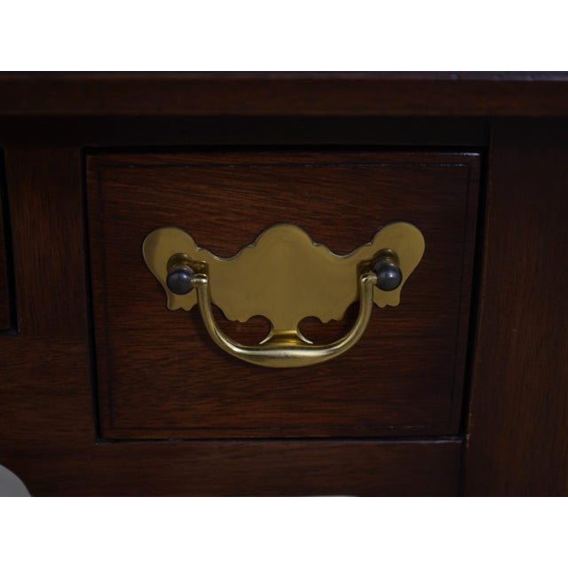 Brown Kittinger Colonial Williamsburg 3 Drawer Table For Sale - Image 8 of 17