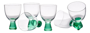 Wine Glasses by Mariana Iskra, Set of 6