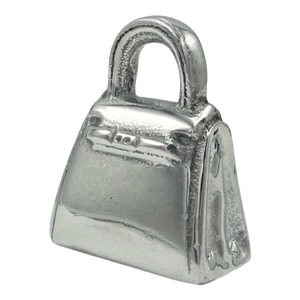 Vintage Miniature Silverplate Handbag Purse Paperweight