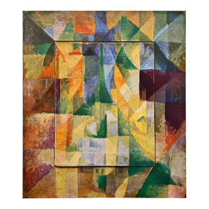 Robert Delaunay Vintage 1953 First Edition Cubism Fine Art Lithograph Print " Simultaneous Windows " 1911