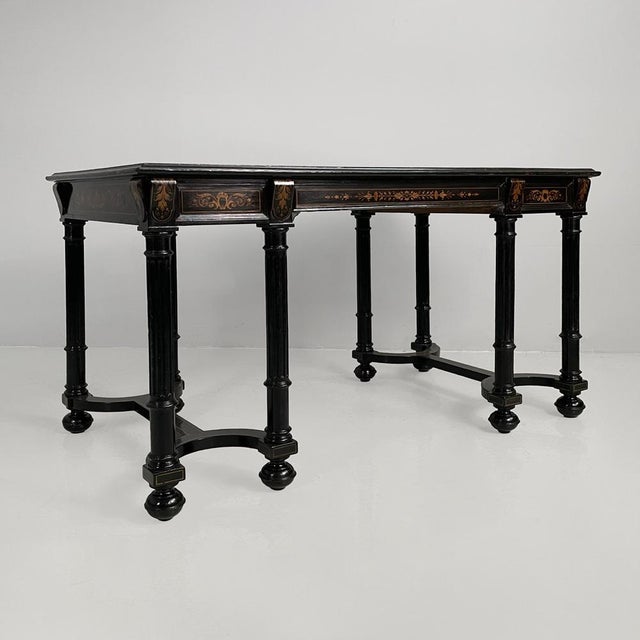 Antique Italian Wooden Desk, 1800s For Sale - Image 9 of 13