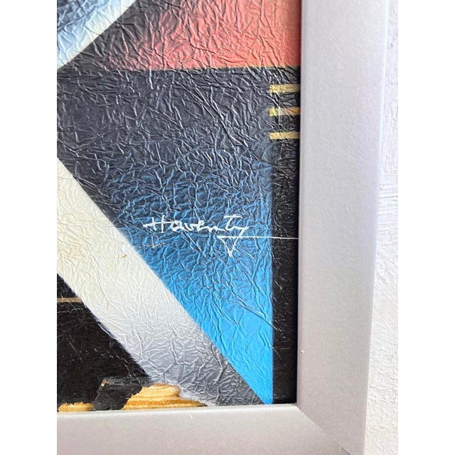 Haventy, Abstract Mural, 1980s, Airbrush Artwork on Paper For Sale - Image 6 of 9