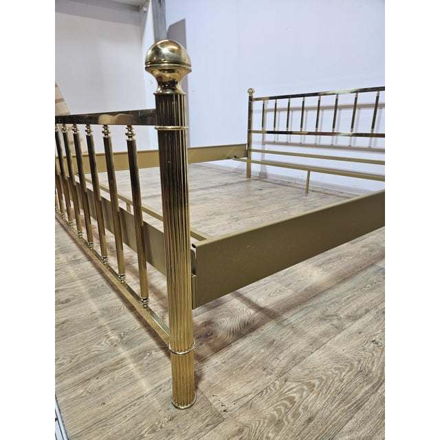 Vintage Brass Bed Frame For Sale - Image 6 of 15