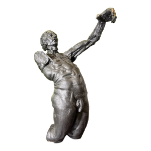 Giant Nude Male Figure Sculpture by Artist Cindy Jackson
