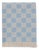 Light Blue Checkered Plaid in Cashmere and Wool by Villa Como For Sale