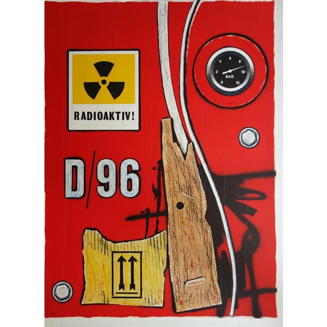 Peter Klasen, Restricted Area, Lithograph For Sale - Image 6 of 6