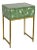 Bone Inlay Green Bedside Table For Sale