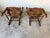 Vintage Organic Arts & Crafts Style Curved Rail Back Accent Chairs – Pair For Sale - Image 10 of 12