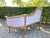 1950s French Louis XVI Pink Velvet Corner Settee For Sale - Image 15 of 16