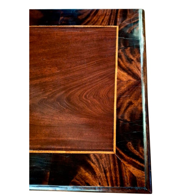 Wood 19th-Century Georgian-Style Mahogany and Brass Chest of Drawers For Sale - Image 7 of 14
