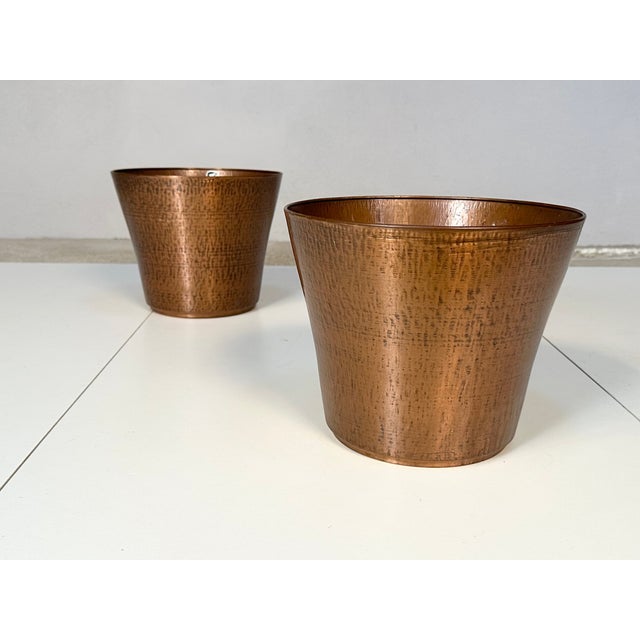 1960s Mid-Century Copper Plant Pots, Germany, 1960s, Set of 2 For Sale - Image 5 of 14