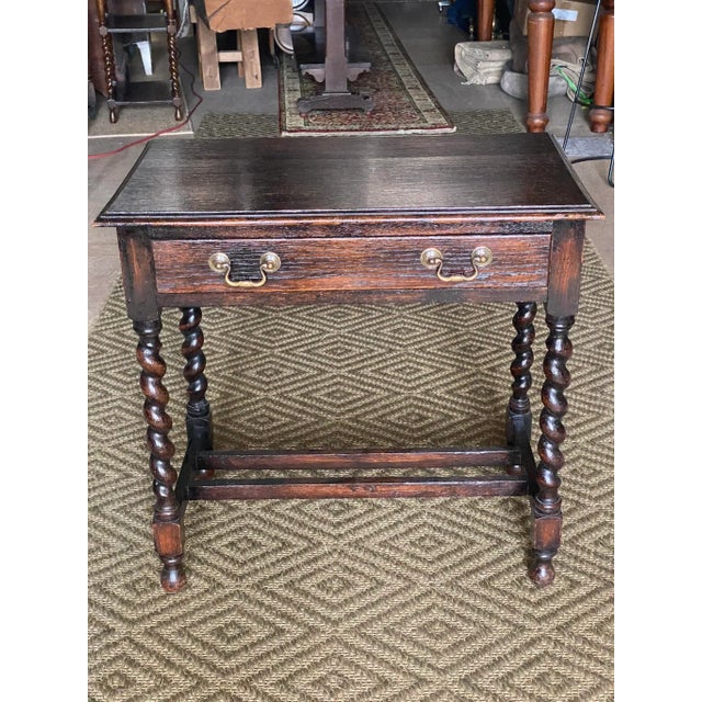 Late 19th Century English Oak Side Table For Sale - Image 13 of 13