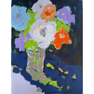 “Spring Flowers” Acrylic Painting on Paper by Cindy Carrillo For Sale