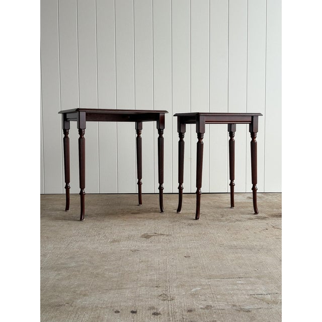 Vintage Mahogany Petite Pedestals, Pair For Sale - Image 12 of 17