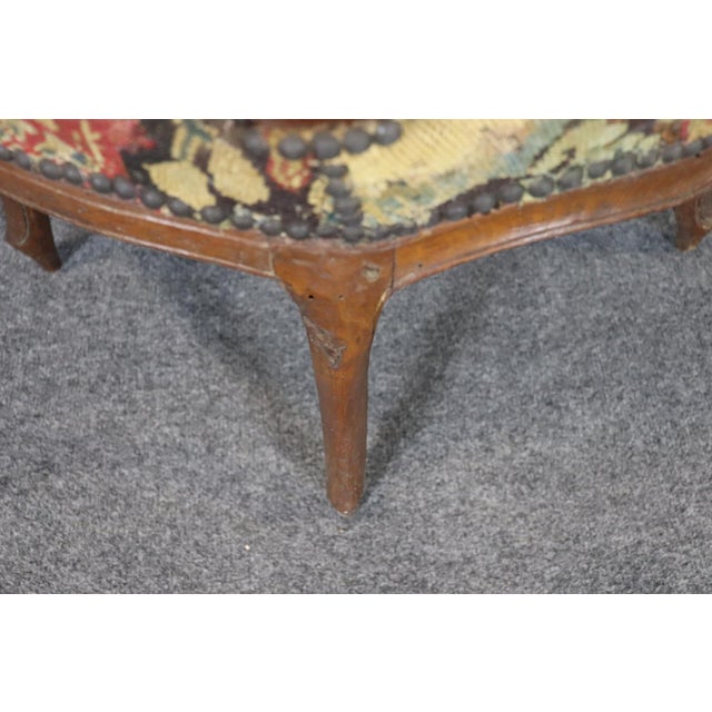 Set 4 Antique Fantastic Louis XV Style Needle Point Side Chairs For Sale - Image 12 of 16