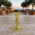1980s Vintage Italian Yellow Art Glass Candlestick-Franco-Creazioni Esclusive-Taper For Sale - Image 5 of 11