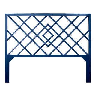 Darien Headboard King - Navy Blue For Sale