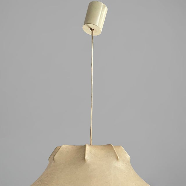 1960s Italian Cocoon Chandelier Viscontea by Achille and Pier Giacomo Castiglioni for Flos, 1960s For Sale - Image 5 of 15