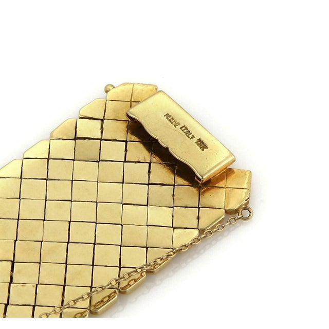Late 20th Century Hidden Cove 18k Yellow Gold Watch Bracelet 106gr For Sale - Image 5 of 5