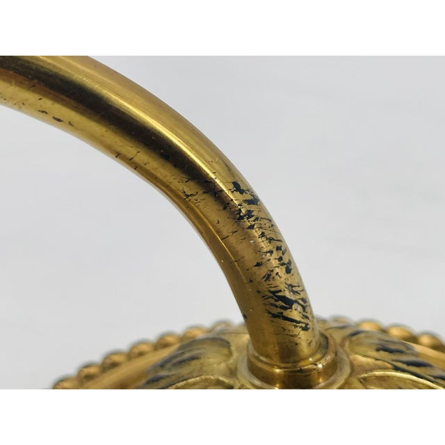 1990s Charles Edwards London Brass Hurricane Wall Sconces - a Pair For Sale - Image 16 of 18