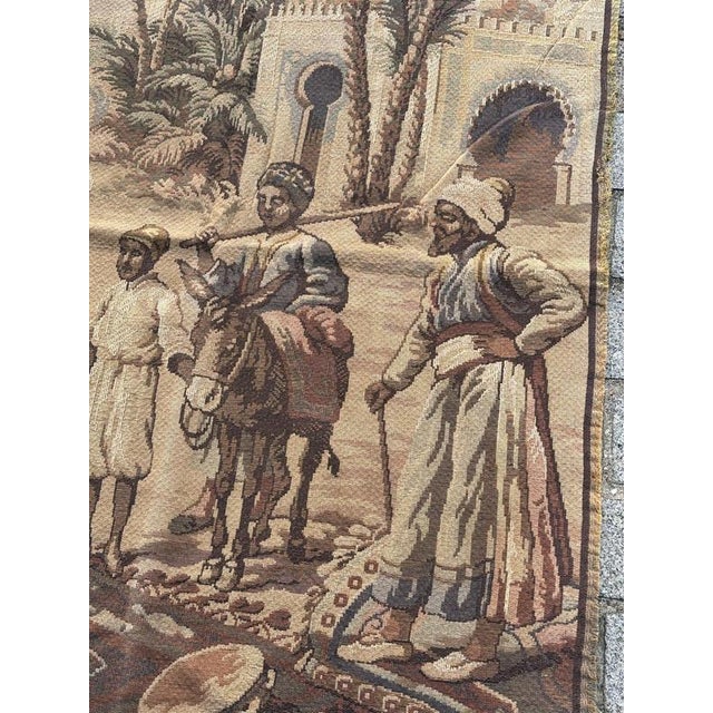 Mid-Century Jacquard Tapestry in the style of Aubusson, 1950s For Sale - Image 18 of 18