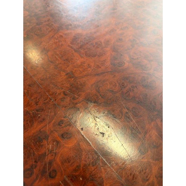 Late 1800’s European Made Heavily Carved Burled Walnut Dining Table For Sale - Image 12 of 12