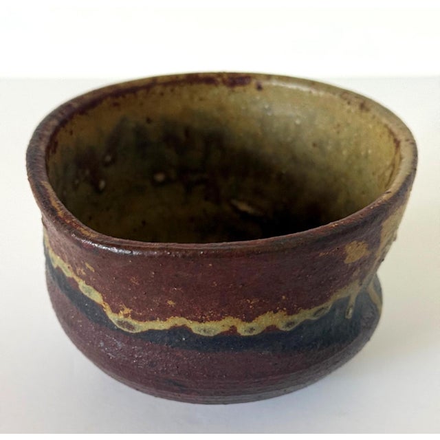 Beige Brilliant Clog-Form Ceramic Tea Bowl by Toshiko Takaezu For Sale - Image 8 of 16