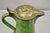 Antique Gothic Renaissance Green Ceramic Pitcher With Brass Soldier Armor Lid For Sale - Image 11 of 11