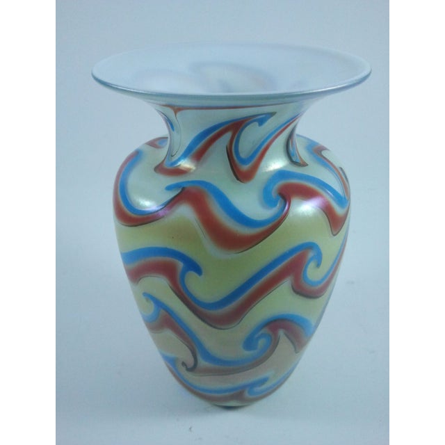 Modern Art Glass Vase Chairish