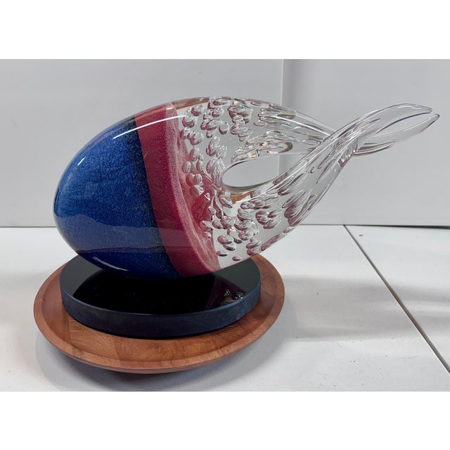 Stefano Toso “Cometa” Murano Art Glass Sculpture, Signed, 19”, Omaggio a Christian R. Lassen, Provenance Included For Sale - Image 9 of 17