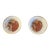 Pair of Tiny Vintage Hand-Painted Porcelain Cups/Bowls For Sale
