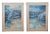 Set of 2 Vintage Watercolor Landscape Watercolor Paintings "Summer Reflections" in Acrylic Shadow Boxes For Sale - Image 13 of 13