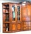 Traditional Vintage 1980s Traditional Thomasville Cherry Wood Modular Wall Unit System For Sale - Image 3 of 13