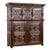 Rustic European Monumental 17th Century Richly Ornamented and Coffered Flemish Oak Cabinet For Sale - Image 3 of 12