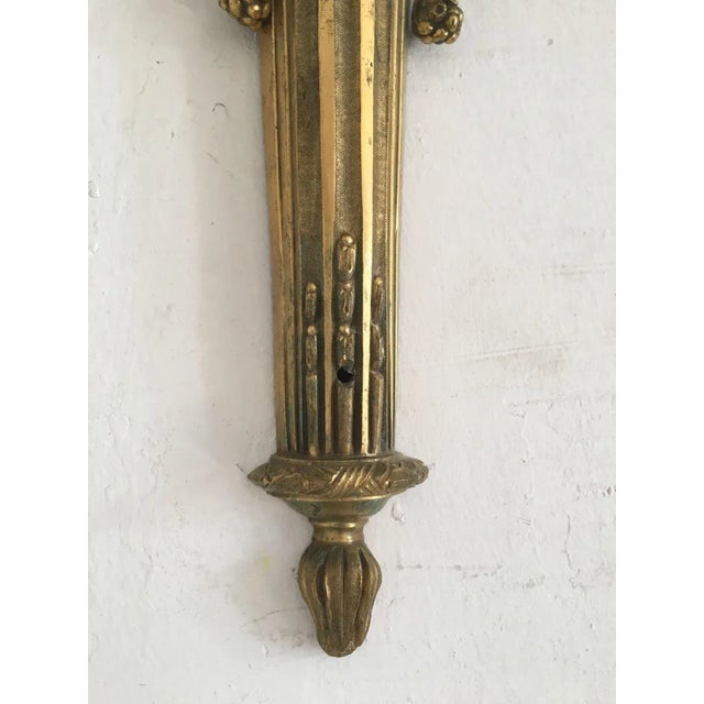 Brass 19th Century Gilded Brass Sconce For Sale - Image 8 of 11