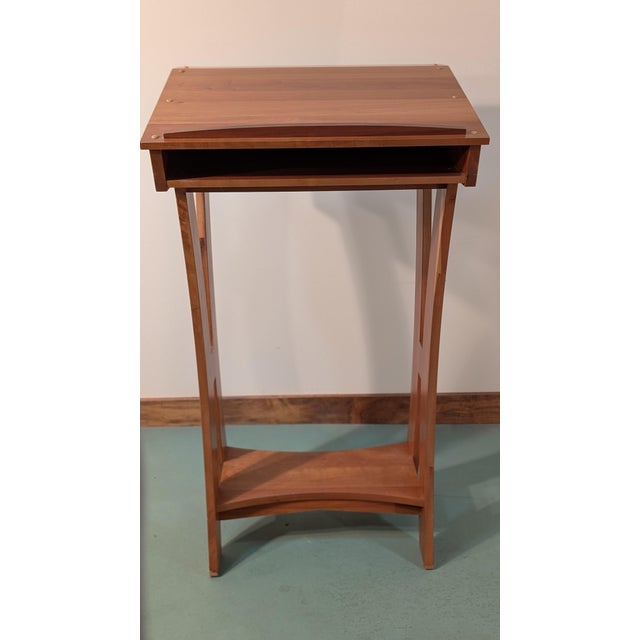 Wood Late 20th Century Podium or Oversized Book Stand For Sale - Image 7 of 7