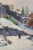 R. Marrera, Impressionist Snowscape, Mid 20th-Century, Oil on Paper, Framed For Sale - Image 3 of 13