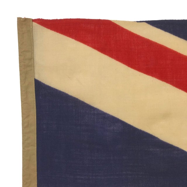 Vintage Wool Union Jack Flag For Sale - Image 4 of 5