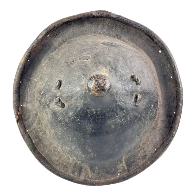 Early 20th Century Amarro Arussi Leather Shield Ethiopia For Sale