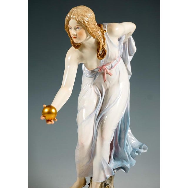 Art Nouveau Figurine by Walter Schott for Meissen, 1890s For Sale - Image 5 of 7