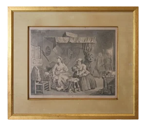 "A Harlot's Progress" Plate 3 Etching 17th Century