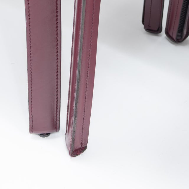 A set of eight original Cab 412 side chairs designed by Mario Bellini for Cassina. Originally introduced in the late...