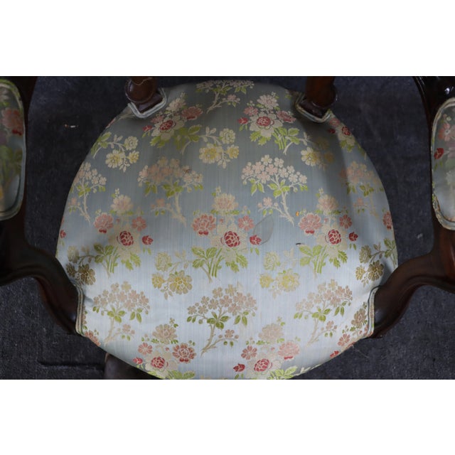 Wood Victorian Rosewood Gentleman's Chair For Sale - Image 7 of 10