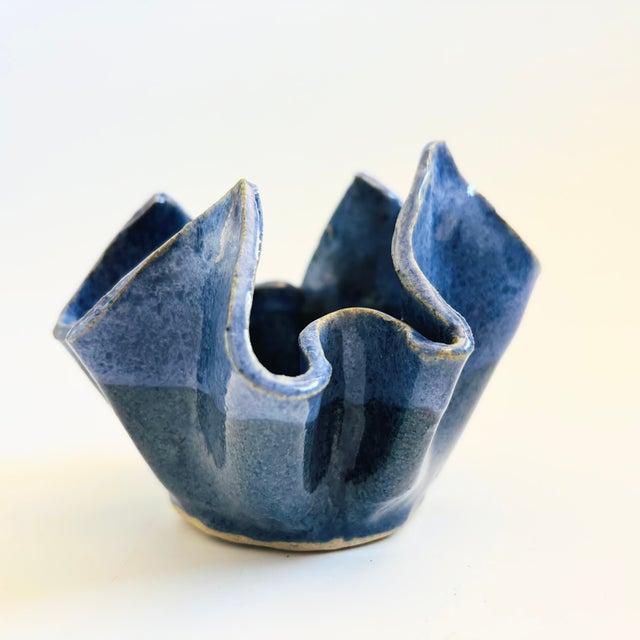 Handkerchief Pottery Bowl For Sale - Image 4 of 11