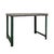 Metal Vintage Heavy Duty Industrial Steel Workbench Table With Painted Legs. For Sale - Image 7 of 7