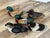 Lot of Vintage Jasco Hand-Painted Ceramic Duck Grooming Brushes For Sale - Image 4 of 9
