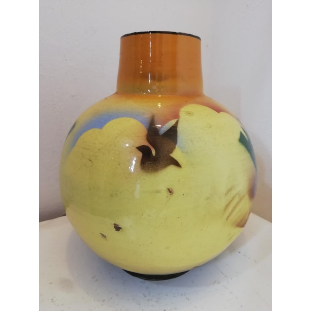 Futurist Airbrushed Vase from Civita Castellena, Italy, 1930s For Sale - Image 4 of 13