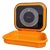 Vintage Swedish Orange Kitchen Scale for Wall Mounting from EKS For Sale