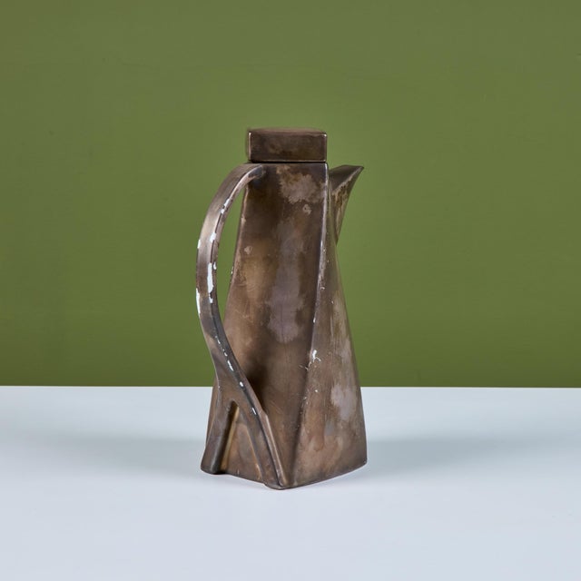 Ceramic Lidded Pitcher For Sale - Image 10 of 12